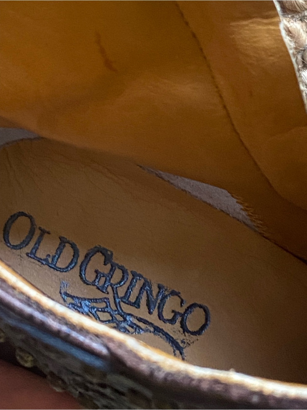 Old Gringo Brown Distressed Leather Western Ankle Booties 8.5 - Picture 7 of 8